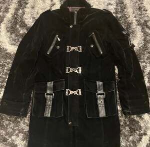 Vintage Japanese Brand Velvet Cyberpunk Goth Clasp Jacket